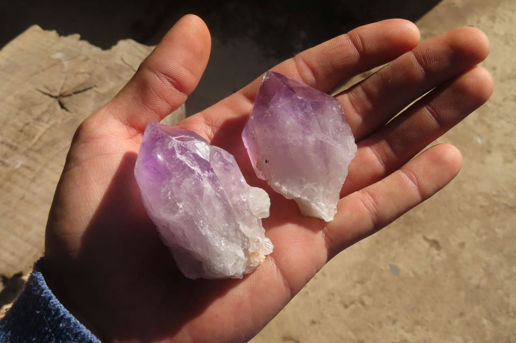 Natural Jacaranda Amethyst Crystals x 35 From Mumbwe, Zambia - Toprock Gemstones and Minerals 