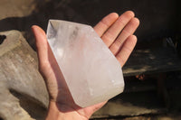 Polished Clear Quartz Crystal Points x 2 From Madagascar - Toprock Gemstones and Minerals 