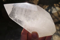 Polished Clear Quartz Crystal Points x 2 From Madagascar - Toprock Gemstones and Minerals 