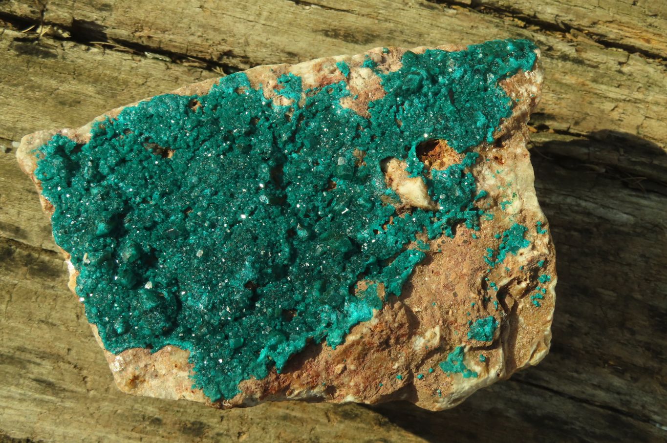 Natural Large Emerald Dioptase Dolomite Specimen  x 1 From Congo - Toprock Gemstones and Minerals 