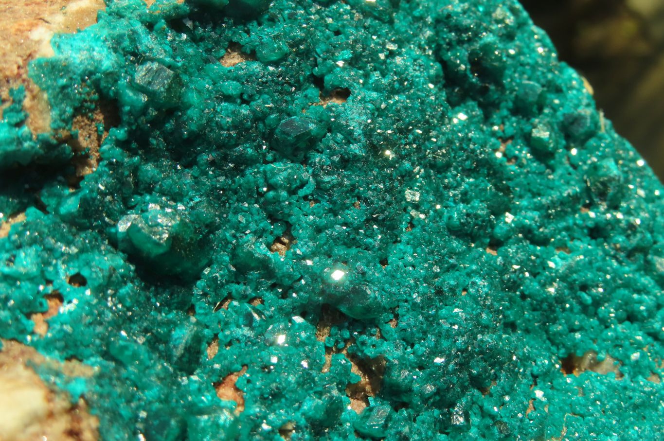 Natural Large Emerald Dioptase Dolomite Specimen  x 1 From Congo - Toprock Gemstones and Minerals 
