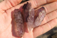 Natural Window Amethyst Crystals  x 12 From Chiredzi, Zimbabwe
