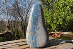 Polished Blue Spotted Spinel Quartz Standing Free Form x 1 From Madagascar - Toprock Gemstones and Minerals 