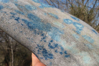 Polished Blue Spotted Spinel Quartz Standing Free Form x 1 From Madagascar - Toprock Gemstones and Minerals 