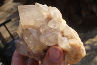 Natural Cascading Smokey Quartz Clusters x 2 From Luena, Congo - Toprock Gemstones and Minerals 