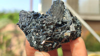 Natural Schorl Black Tourmaline Specimens x 6 From Erongo, Namibia - Toprock Gemstones and Minerals 