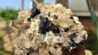 Natural Schorl Black Tourmaline Specimens x 6 From Erongo, Namibia - Toprock Gemstones and Minerals 