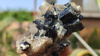 Natural Schorl Black Tourmaline Specimens x 6 From Erongo, Namibia - Toprock Gemstones and Minerals 