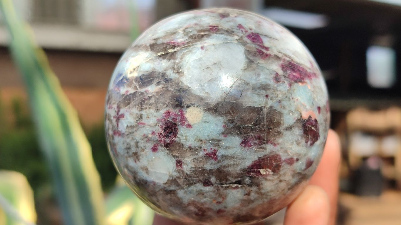 Polished Rubellite Pink Tourmaline Spheres x 4 From Madagascar - Toprock Gemstones and Minerals 