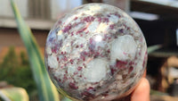 Polished Rubellite Pink Tourmaline Spheres x 4 From Madagascar - Toprock Gemstones and Minerals 