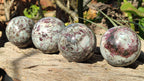 Polished Rubellite Pink Tourmaline Spheres x 4 From Madagascar - Toprock Gemstones and Minerals 
