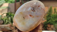 Polished Banded Agate Standing Free Forms  x 4 From West Coast, Madagascar - Toprock Gemstones and Minerals 