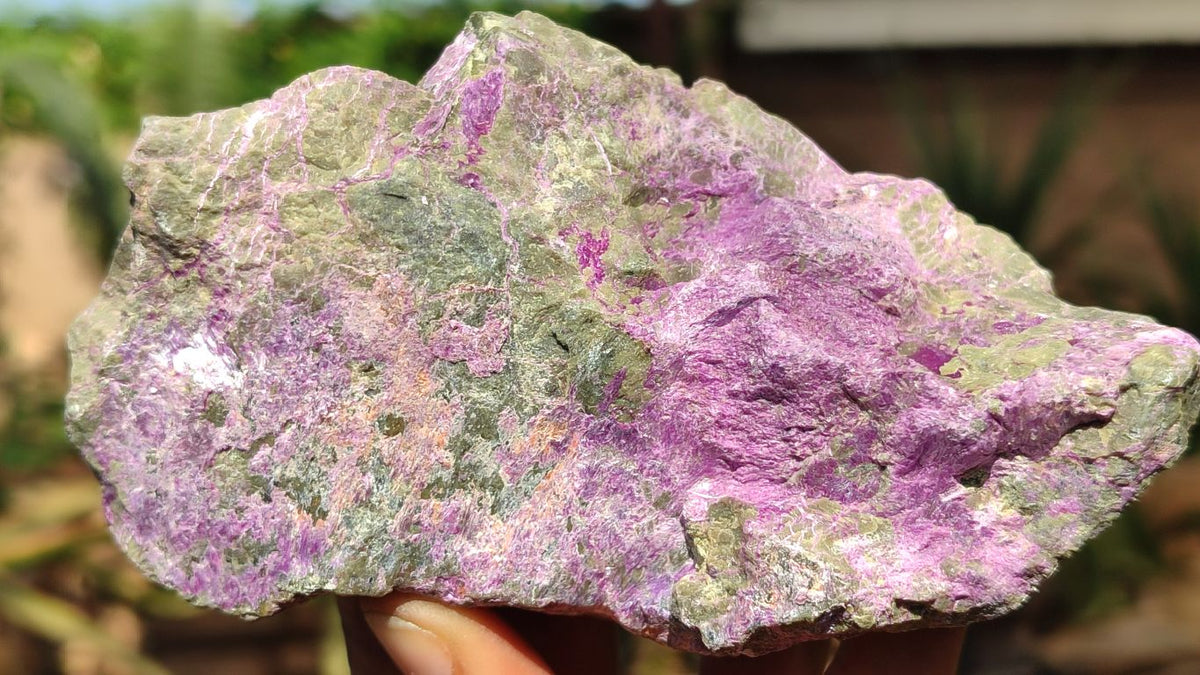 Natural Rough Stichtite & Serpentine Specimens x 6 From Barberton, South Africa - Toprock Gemstones and Minerals 