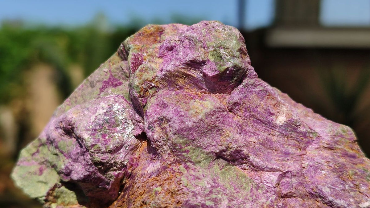 Natural Rough Stichtite & Serpentine Specimens x 6 From Barberton, South Africa - Toprock Gemstones and Minerals 