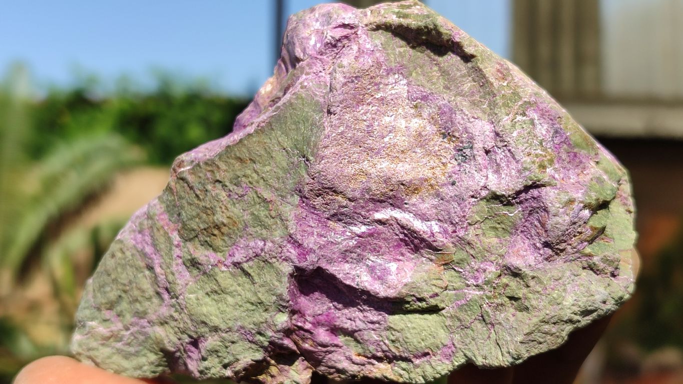 Natural Rough Stichtite & Serpentine Specimens x 6 From Barberton, South Africa - Toprock Gemstones and Minerals 