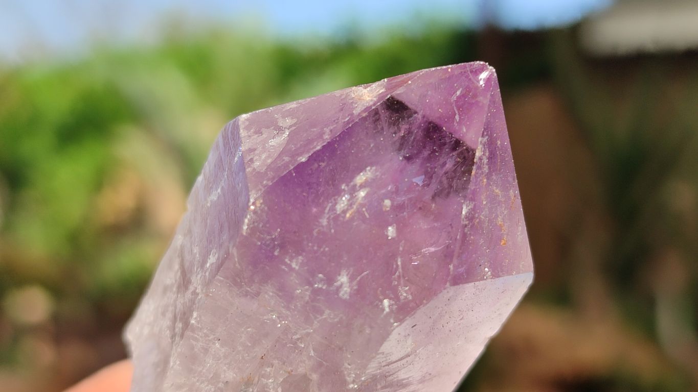 Natural Jacaranda Amethyst Crystals x 35 From Zambia - Toprock Gemstones and Minerals 