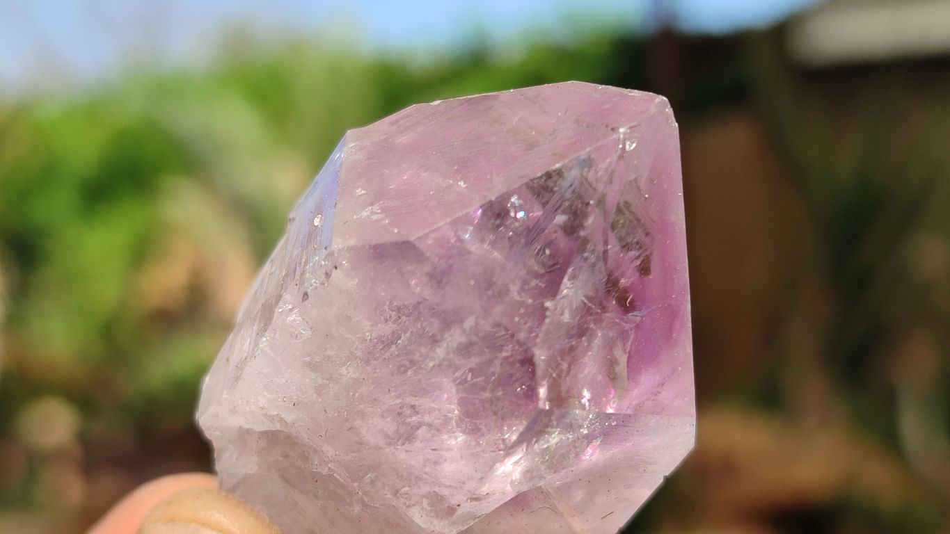 Natural Jacaranda Amethyst Crystals x 35 From Zambia - Toprock Gemstones and Minerals 
