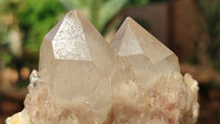Natural Smokey Phantom Quartz Clusters x 6 From Luena, Congo - Toprock Gemstones and Minerals 