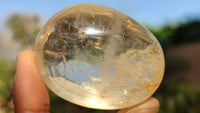 Polished Clear Quartz Galet / Palm Stones x 12 From Madagascar - Toprock Gemstones and Minerals 