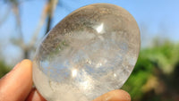 Polished Clear Quartz Galet / Palm Stones x 12 From Madagascar - Toprock Gemstones and Minerals 