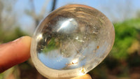 Polished Clear Quartz Galet / Palm Stones x 12 From Madagascar - Toprock Gemstones and Minerals 
