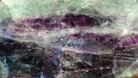 Polished One Side Polished Watermelon Fluorite Pieces  x 4 From Uis, Namibia - Toprock Gemstones and Minerals 