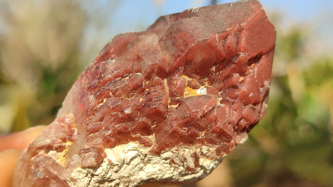 Natural Red Hematoid Quartz Specimens x 24 From Karoi, Zimbabwe - Toprock Gemstones and Minerals 
