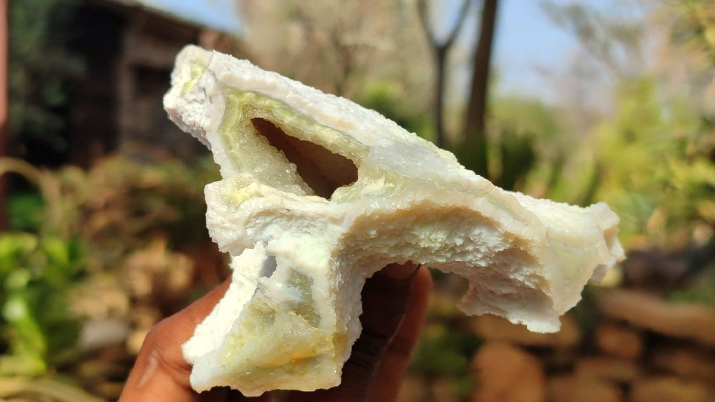 Natural Etched Blue Chalcedony Specimens  x 5 From Nsanje, Malawi - Toprock Gemstones and Minerals 