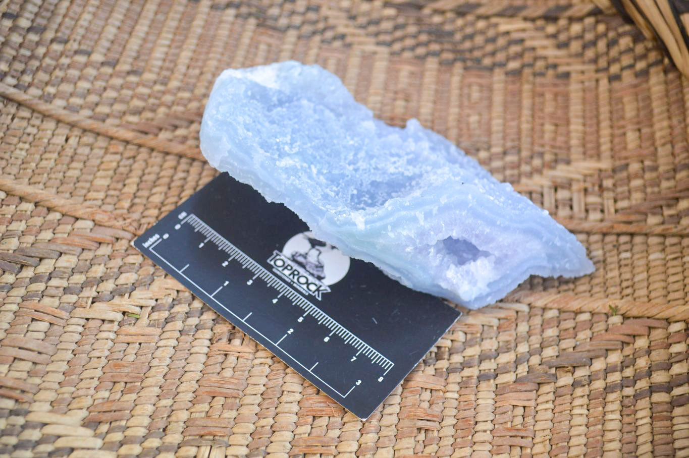 Natural Etched Blue Chalcedony Specimens  x 6 From Nsanje, Malawi - Toprock Gemstones and Minerals 