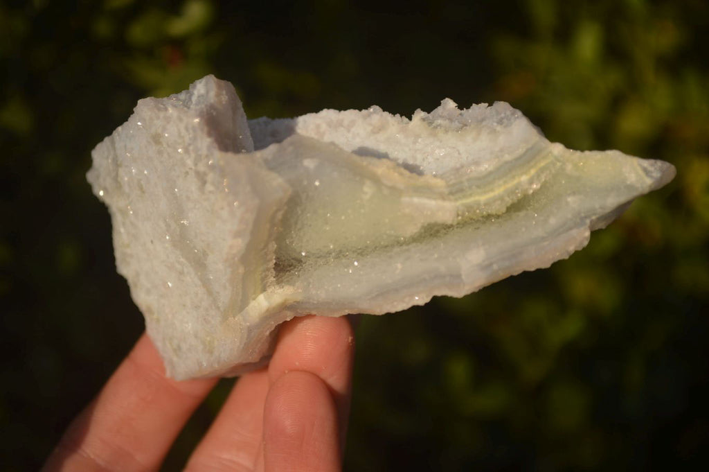 Natural Etched Blue Chalcedony Specimens  x 6 From Nsanje, Malawi - Toprock Gemstones and Minerals 