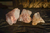 Natural Pink Hematoid Candle Quartz Crystals  x 35 From Madagascar - Toprock Gemstones and Minerals 