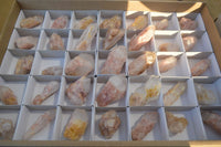 Natural Pink Hematoid Candle Quartz Crystals  x 35 From Madagascar - Toprock Gemstones and Minerals 