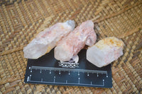 Natural Pink Hematoid Candle Quartz Crystals  x 35 From Madagascar - Toprock Gemstones and Minerals 