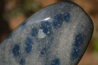 Polished Blue Spotted Spinel Quartz Standing Free Forms x 2 From Madagascar - Toprock Gemstones and Minerals 