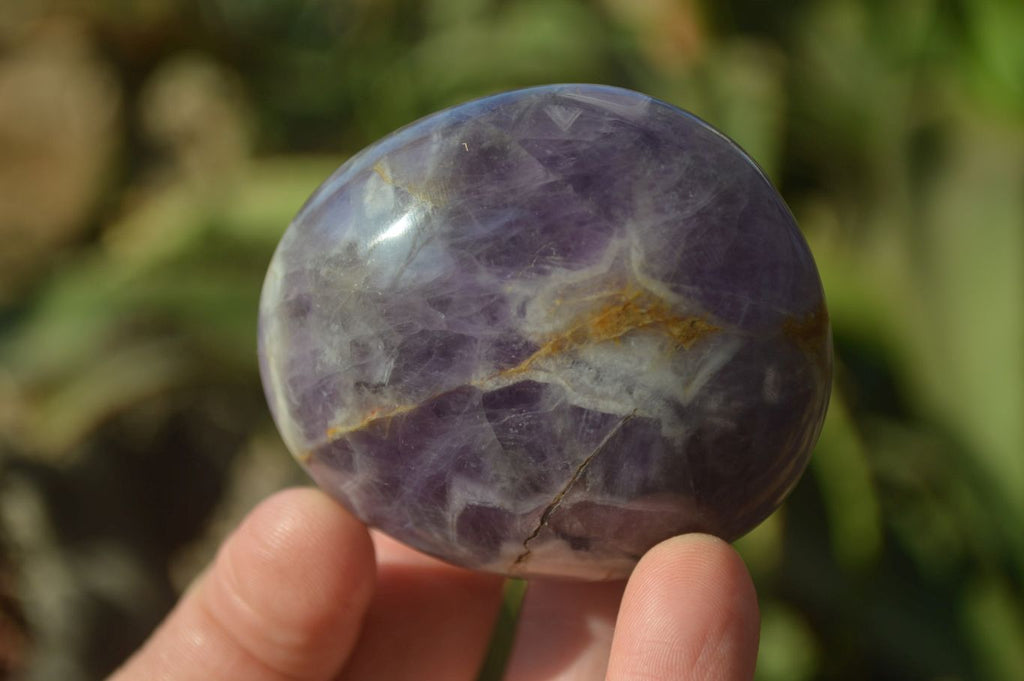 Polished Dream Amethyst Galet / Palm Stones x 12 From Madagascar - Toprock Gemstones and Minerals 