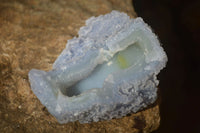 Natural Etched Blue Chalcedony Specimens  x 3 From Nsanje, Malawi - Toprock Gemstones and Minerals 
