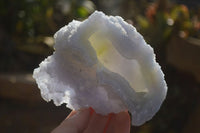 Natural Etched Blue Chalcedony Specimens  x 3 From Nsanje, Malawi - Toprock Gemstones and Minerals 