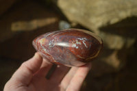 Polished Red Jasper Standing Free Forms  x 3 From Southern Africa - Toprock Gemstones and Minerals 