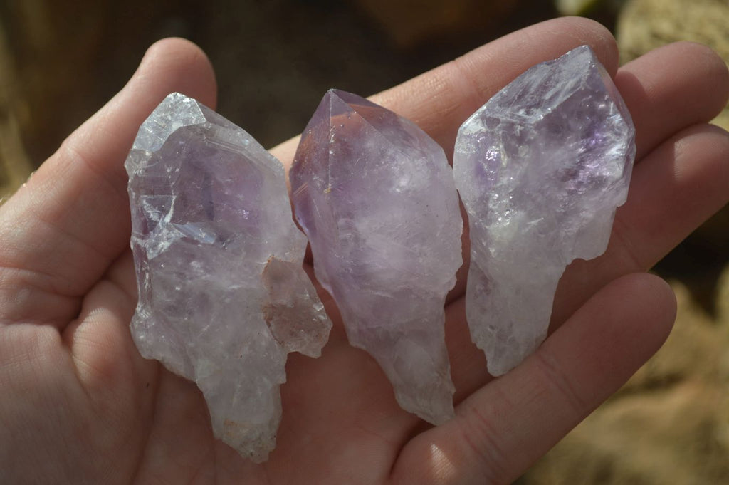 Natural Jacaranda Amethyst Crystals x 35 From Mumbwe, Zambia - Toprock Gemstones and Minerals 