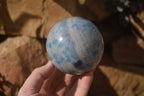 Polished Blue Spotted Spinel Quartz Spheres x 2 From Madagascar - Toprock Gemstones and Minerals 