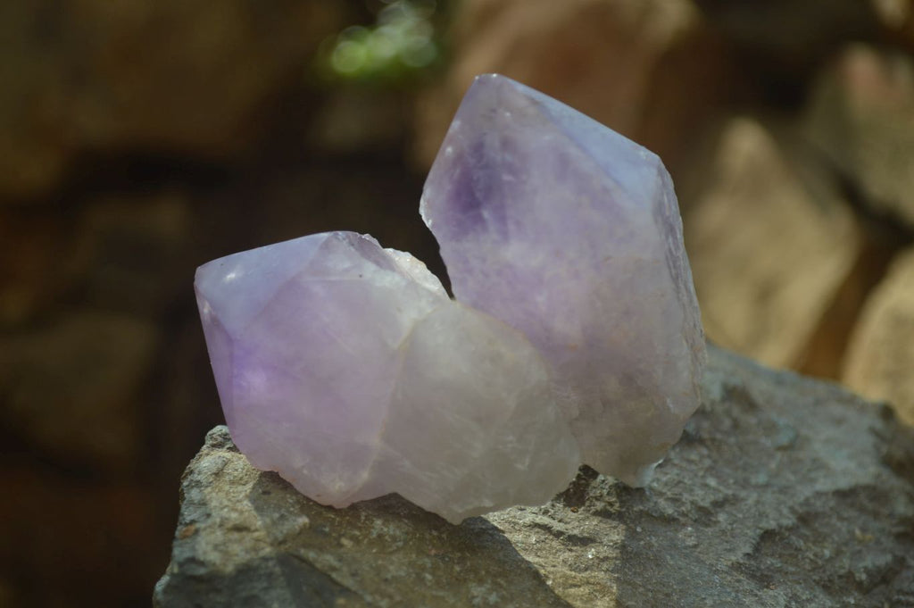 Polished Amethyst Crystals x 12 From Mumbwe, Zambia - Toprock Gemstones and Minerals 