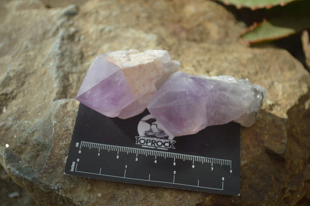 Polished Amethyst Crystals x 12 From Mumbwe, Zambia - Toprock Gemstones and Minerals 