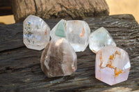 Polished Mixed Selection Of Quartz Crystals x 5 From Madagascar - Toprock Gemstones and Minerals 