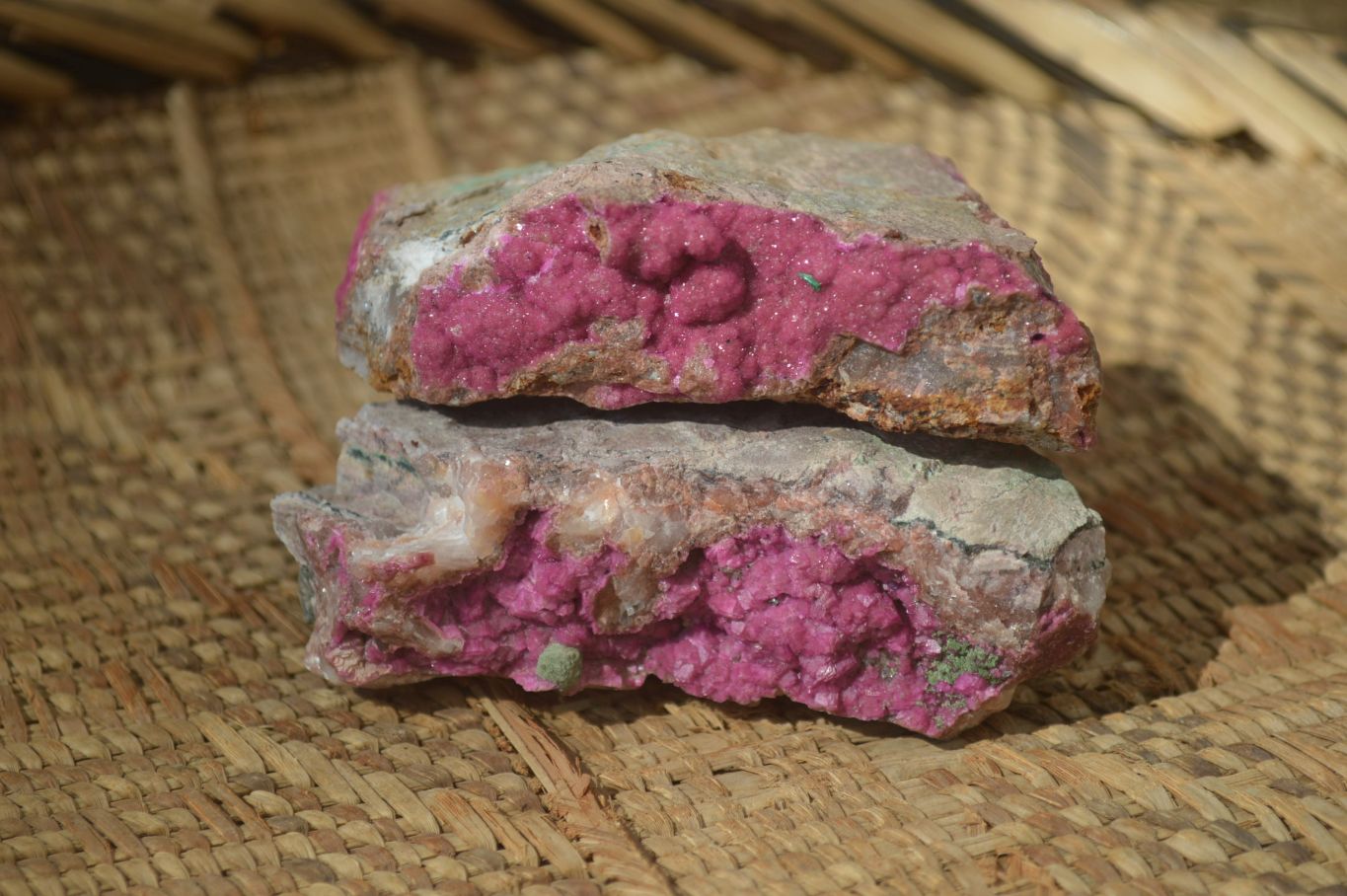 Natural Pink Salrose Cobaltion Dolomite Specimens x 6 From Kakanda, Congo - Toprock Gemstones and Minerals 