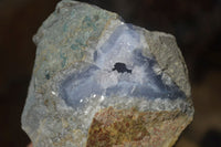 Natural Blue Lace Agate Geode Specimens  x 5 From Nsanje, Malawi - Toprock Gemstones and Minerals 