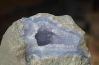 Natural Blue Lace Agate Geode Specimens  x 5 From Nsanje, Malawi - Toprock Gemstones and Minerals 