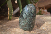 Polished Rare Emerald Mica In Matrix Standing Free Forms x 1 From Mutoko, Zimbabwe - Toprock Gemstones and Minerals 