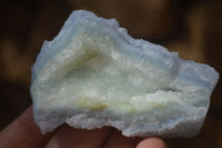 Natural Etched Blue Chalcedony Specimens  x 12 From Nsanje, Malawi - Toprock Gemstones and Minerals 