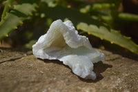 Natural Etched Blue Chalcedony Specimens  x 12 From Nsanje, Malawi - Toprock Gemstones and Minerals 