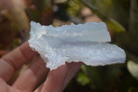 Natural Etched Blue Chalcedony Specimens  x 12 From Nsanje, Malawi - Toprock Gemstones and Minerals 
